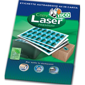 Tico Copy laser premium etichetta autoadesiva Bianco 400 pz (LP4W-19061)