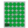 CONF 10 BUSTE ETICH 7 VERDE  DIAM22 (X11007VE)