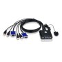 Aten CS22U-AT switch per keyboard-video-mouse (kvm) Nero (CS22U-AT)