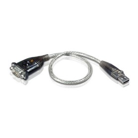 Aten UC232A-AT cavo seriale Acciaio inossidabile, Trasparente, Nero 0,35 m USB tipo A DB-9 (UC232A-AT)