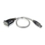 Aten UC232A-AT cavo seriale Acciaio inossidabile, Trasparente, Nero 0,35 m USB tipo A DB-9 (UC232A-AT)