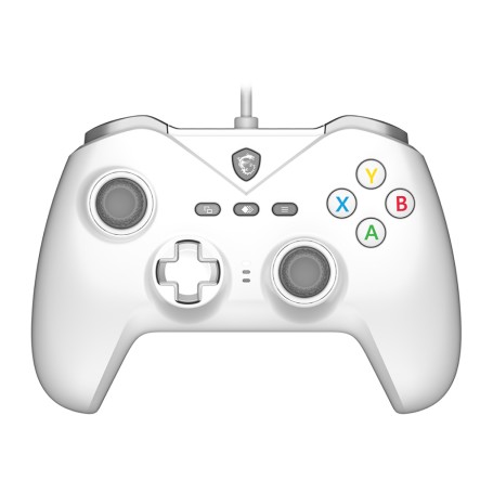 MSI FORCE GC200 WHITE periferica di gioco Bianco USB Gamepad Analogico/Digitale Android, PC (S10-04G0120-EC4)