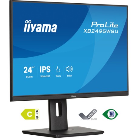 iiyama ProLite XB2495WSU-B1 Monitor PC 61,2 cm (24.1") 1920 x 1200 Pixel Full HD LCD Nero