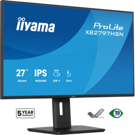 iiyama ProLite XB2797HSN-B1 Monitor PC 68,6 cm (27") 1920 x 1080 Pixel Full HD LCD Nero
