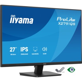 iiyama ProLite X2791QS-B1 Monitor PC 68,6 cm (27") 2560 x 1440 Pixel Quad HD LED Nero