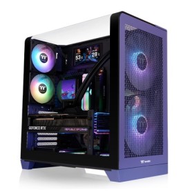 Thermaltake View 390 Air Future Dusk PC-Gehäuse Dunkelblau Staubfilter Integrierte Beleuchtung (CA-11F-00MNWN-00)