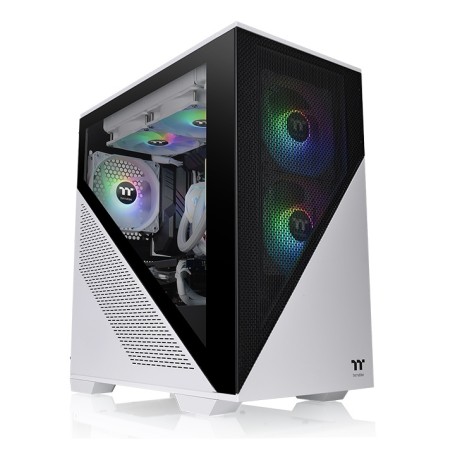 Thermaltake Divider 170 TG Micro Tower Nero, Bianco (CA-1S4-00S6WN-00)