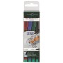 Faber-Castell MULTIMARK marcatore permanente Nero, Blu, Verde, Rosso 4 pz (151304)