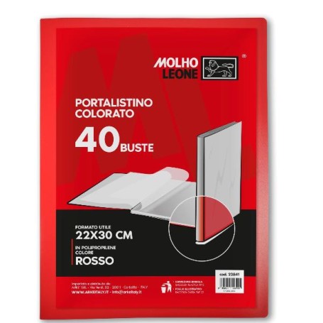 CF12 PORTALISTINO ROSSO 40 BUSTE (22841M)