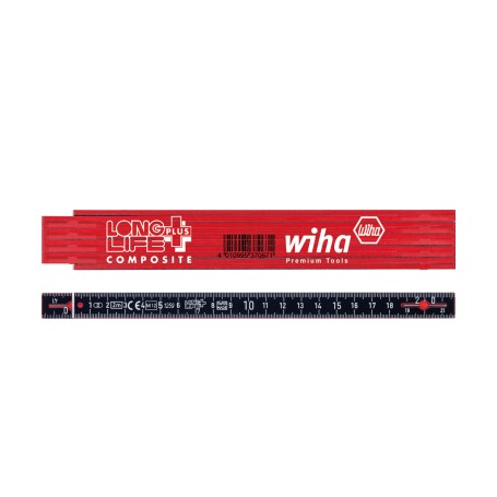 Gliedermastab Longlife Plus Composite, 2 Meter (rot/schwarz) (37067)