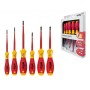 Schraubendreher-Set SoftFinish electric slimFix, 6-teilig (rot/gelb) (38362)