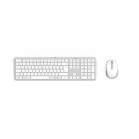 Hama WKM-550 tastiera Mouse incluso Casa/ufficio RF senza fili + Bluetooth QWERTZ Tedesco Grigio, Bianco (00173066)