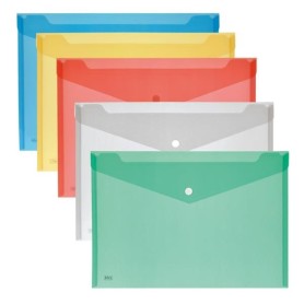 CF5 BUSTE BOTTONE A4 5 COLORI ASS. (2192-5)
