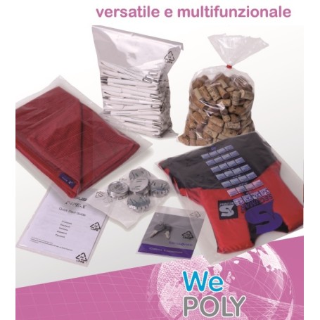 Willchip We POLY busta in plastica Trasparente 1000 pz (P500700)