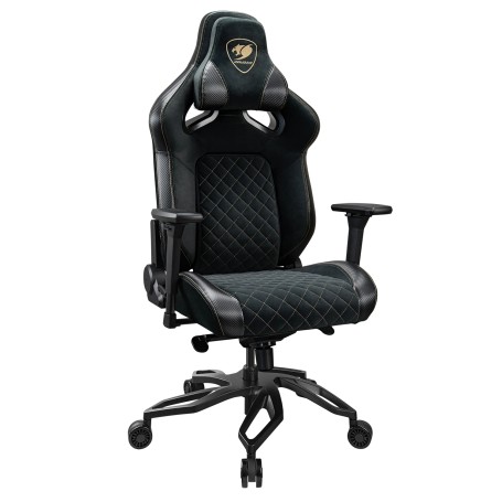 COUGAR CGR-T2F-GLB Sedia per gaming universale Sedia imbottita tappezzata Nero