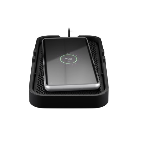 Kabelloses Kfz-Schnellladegert 15 Watt (schwarz, Qi-Standard, rutschfest) (60471)