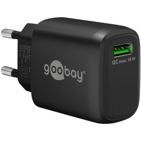 Goobay 61671 Caricabatterie per dispositivi mobili Universale Nero AC Ricarica rapida Interno