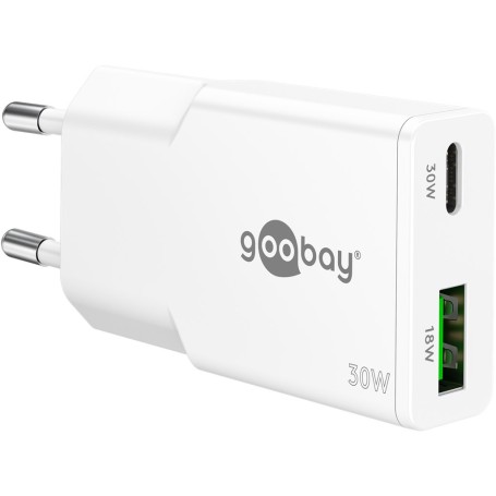 Goobay Dual Universale Bianco AC Ricarica rapida Interno (75738)
