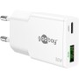 Goobay Dual Universale Bianco AC Ricarica rapida Interno (75738)