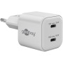 USB-C Dual-Schnellladegert Nano, PD, GaN, 35 Watt (wei, 2x USB-C, Power Delivery 3.0) (75334)