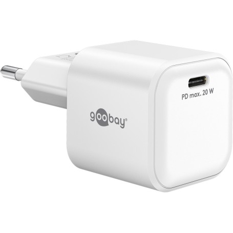 Goobay 76691 Caricabatterie per dispositivi mobili Universale Bianco AC Ricarica rapida Interno