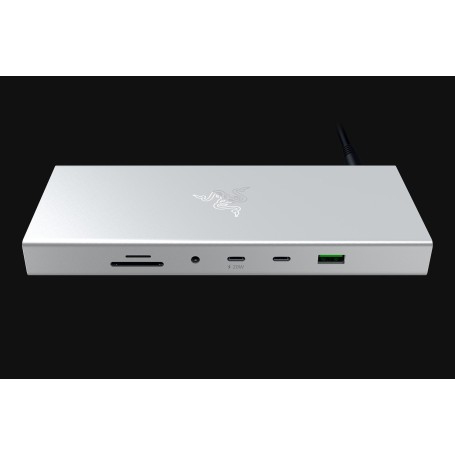 Razer USB 4 Dock USB tipo-C 10000 Mbit/s Argento (RZ21-02280200-R3E1)
