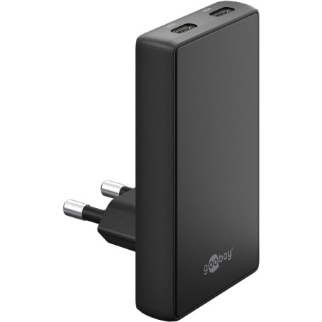 Goobay 75725 Caricabatterie per dispositivi mobili Universale Nero AC Ricarica rapida Interno