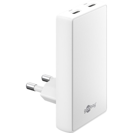 Goobay 75726 Caricabatterie per dispositivi mobili Universale Bianco AC Ricarica rapida Interno