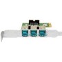 HP - USB-Adapter - PoweredUSB 2.0 (12 V) x 3 (711788-001)