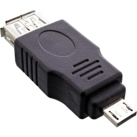 InLine 31600 adattatore per inversione del genere dei cavi USB 2.0 A female USB A Nero (31600)