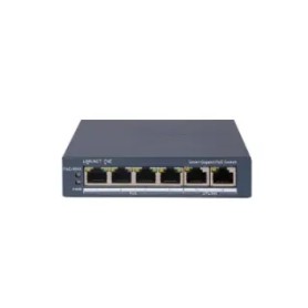 HIKVISION SWITCH L2, SMART MANAGED, 4 GIGABIT RJ45 POE PORTS, 2 GIGABIT RJ45 PORT, 802.3AF/AT, POE P (DS-3E1506P-EI)
