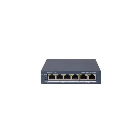 HIKVISION SWITCH L2, SMART MANAGED, 4 GIGABIT RJ45 POE PORTS, 2 GIGABIT RJ45 PORT, 802.3AF/AT, POE P (DS-3E1506P-EI)