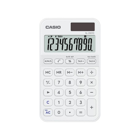 Casio SL-310YC calcolatrice Tasca Calcolatrice di base Bianco (SL-310YC-WE-W-EP)