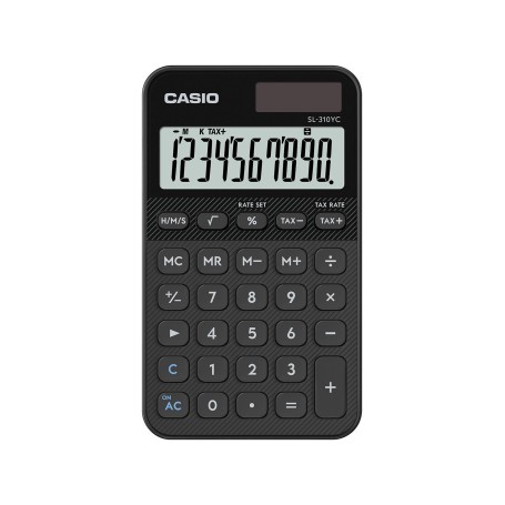 Casio SL-310YC calcolatrice Tasca Calcolatrice di base Nero (SL-310YC-BK-W-EP)