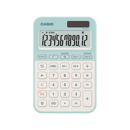 Casio MS-20YC calcolatrice Desktop Calcolatrice di base Verde chiaro (MS-20YC-LG-W-EP)