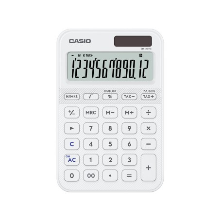 Casio MS-20YC calcolatrice Desktop Calcolatrice di base Bianco (MS-20YC-WE-W-EP)