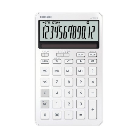 Casio JW-200DQ calcolatrice Desktop Calcolatrice di base Bianco (JW-200DQ-WE-W-EP)