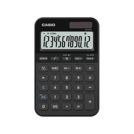 Casio MS-20YC calcolatrice Desktop Calcolatrice di base Nero (MS-20YC-BK-W-EP)