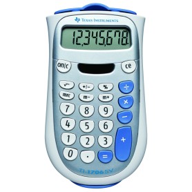 Texas Instruments TI-1706 SV calcolatrice Desktop Calcolatrice di base Argento, Bianco (TI1706SV)