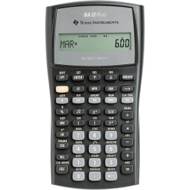 Texas Instruments BA-II Plus calcolatrice Tasca Calcolatrice scientifica Nero (BAIIPLUS)