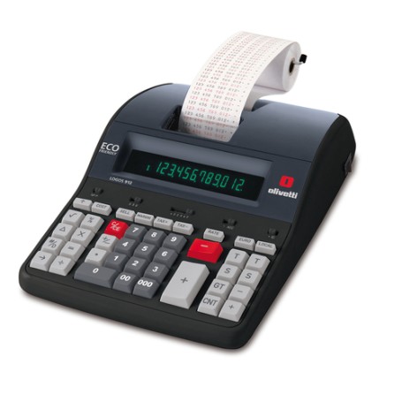 Olivetti Logos 912 calcolatrice Desktop Calcolatrice con stampa Nero (B5897)