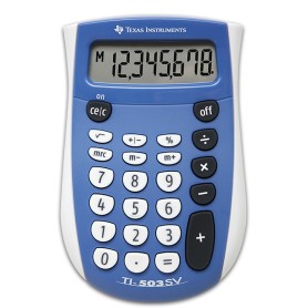 Texas Instruments TI 503 SV calcolatrice Tasca Calcolatrice di base Blu, Bianco (TI503SV)