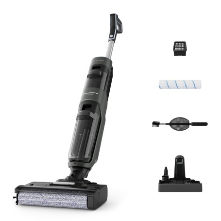Rowenta X-Clean 4 GZ5037WO scopa elettrica Aspirapolvere elettrica Batteria Secco e bagnato Schiuma Senza sacchetto 200 W Allumi