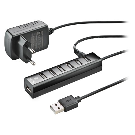 NGS HUB USB 2.0 7 PORTE CON ADATTATORE DI ALIMENTAZIONE (IHUB7TINY)