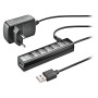 NGS HUB USB 2.0 7 PORTE CON ADATTATORE DI ALIMENTAZIONE (IHUB7TINY)