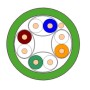 CAVO U/UTP CAT.6A CCA VERDE 500M (AC6U-CCA-500GN) (AC6U-Cca-500GN)