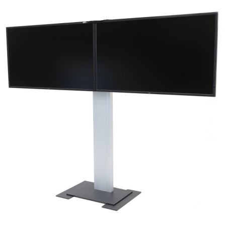 ITB ER600051/3 Supporti a parete per TV 190,5 cm (75") Pavimento Nero, Argento