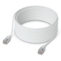 Ubiquiti UACC-Cable-Patch-EL-C6A-15M-W cavo di rete Translucent, Bianco Cat6a