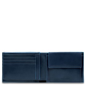 Piquadro PU1392B2R/BLU portafoglio, portacarte e portadocumenti da viaggio Pelle, Poliestere (PU1392B2R/BLU)