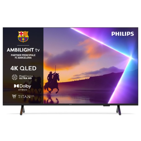 Philips Ambilight TV 50PUS8510 4K UHD QLED 126cm 50" Smart TV Dolby Atmos Titan OS (50PUS8510/12)